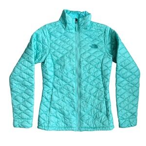 The North Face‎ Womens Thermoball Quilted Puffer Jacket Mint Green XS